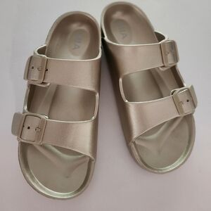 MIA gold EVA sandals size 8